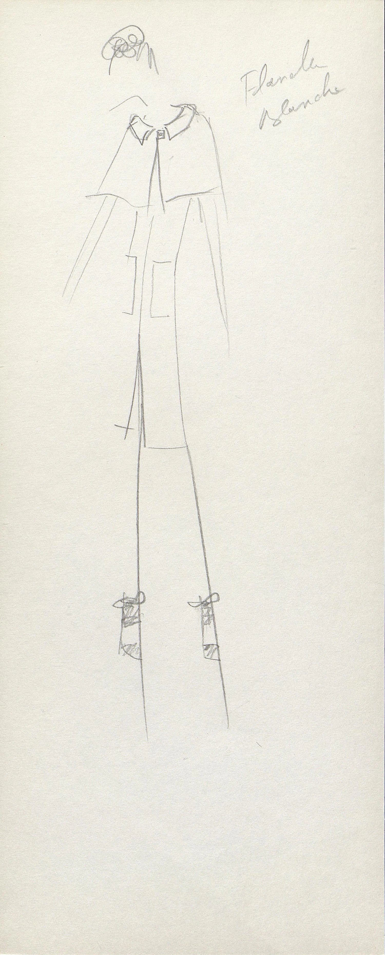Croquis de Marc Bohan | La Galerie Dior